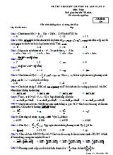 Đề thi khảo sát Chuyên đề lần II môn Toán Lớp 11 - Mã đề 104